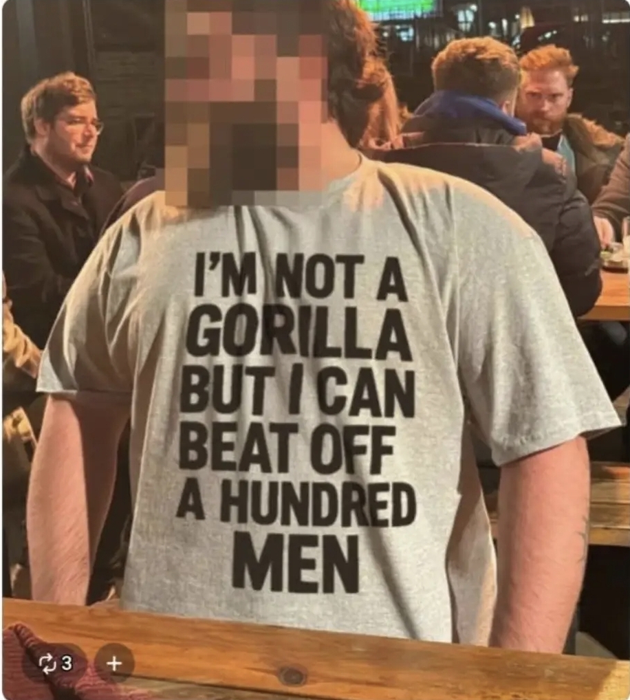 916x1018, 472 Kb / футболка, я не горилла, но могу побить сто человек, хайп