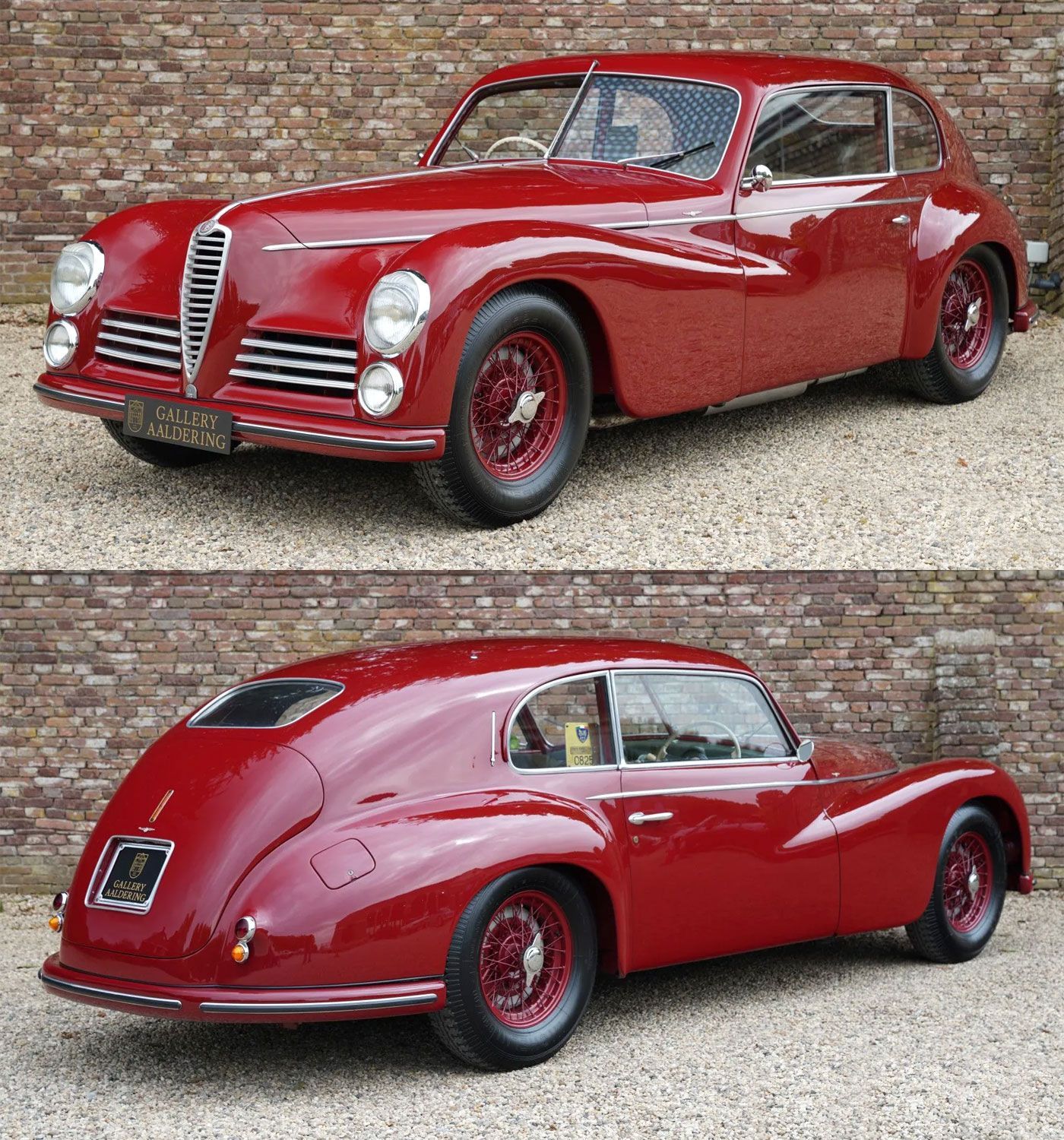 1400x1500, 488 Kb / автомобиль, классика, ретро, Alfa Romeo, стена, кирпич