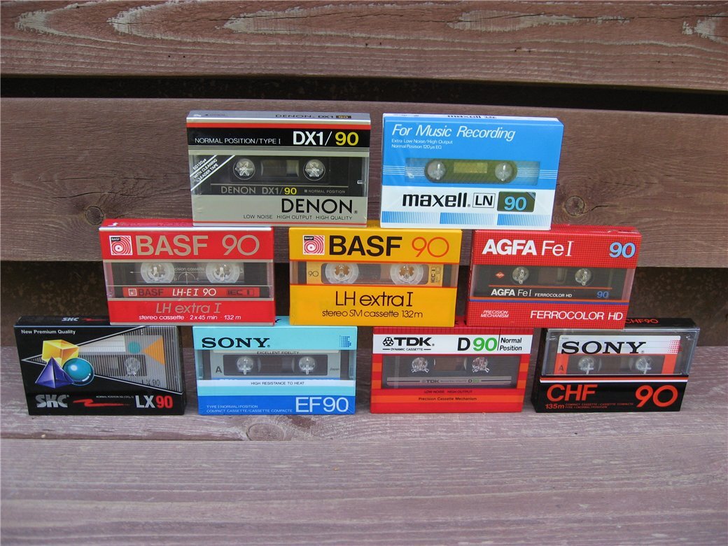 1040x780, 178 Kb / Кассета, basf, sony, tdk