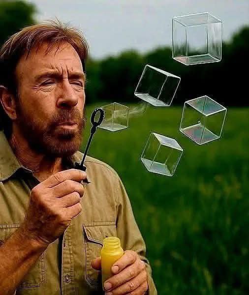 506x600, 39 Kb / Чак Норрис, мыльные кубы, пузыри