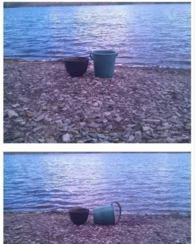 640x799, 119 Kb / Достучаться до небес, ведро, котелок, галька, берег