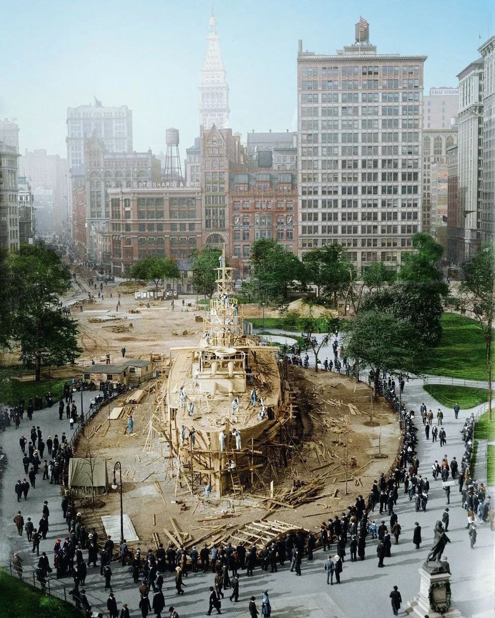 972x1215, 309 Kb / линкор, США, Нью-Йорк, корабль, Recruit, Новичок