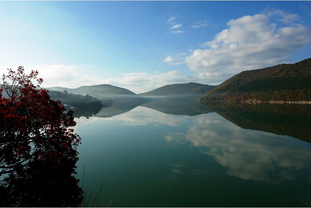 1000x668, 160 Kb / утро, вода, горы