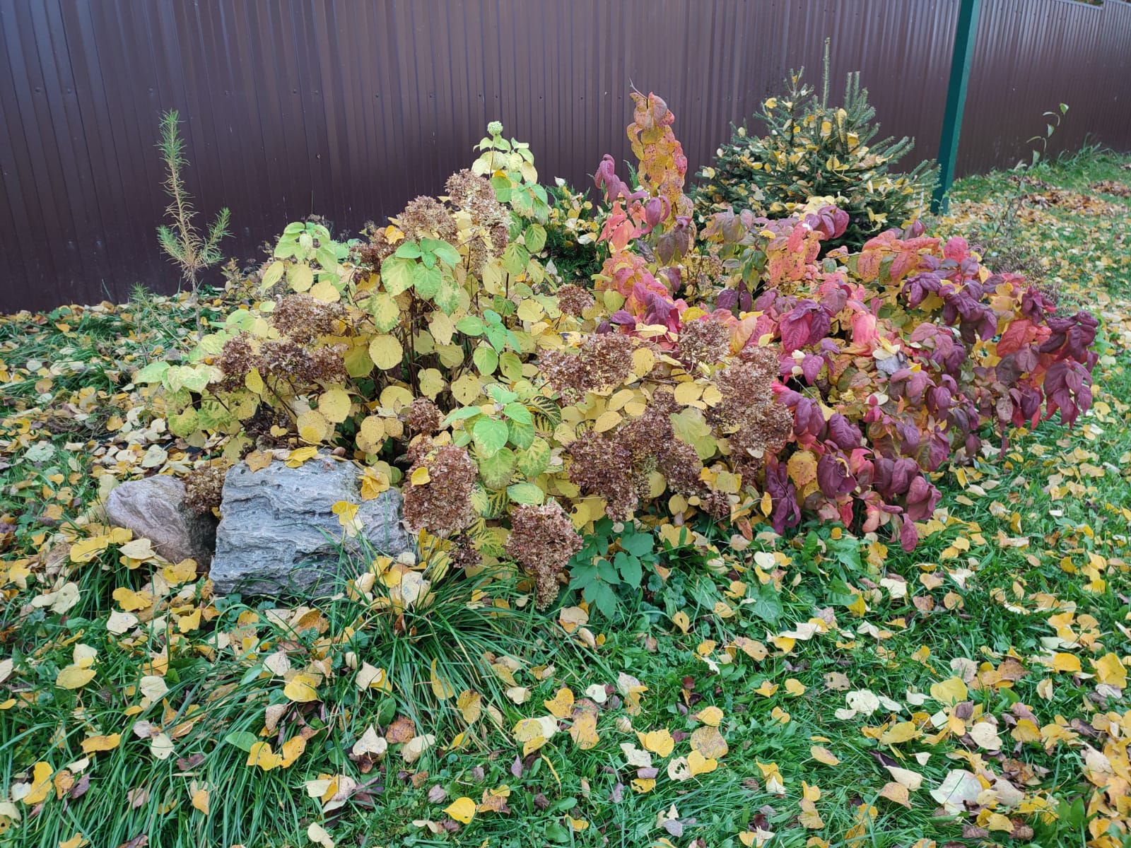 1600x1200, 475 Kb / камень, осень, листва, среднерусские просторы, благодать