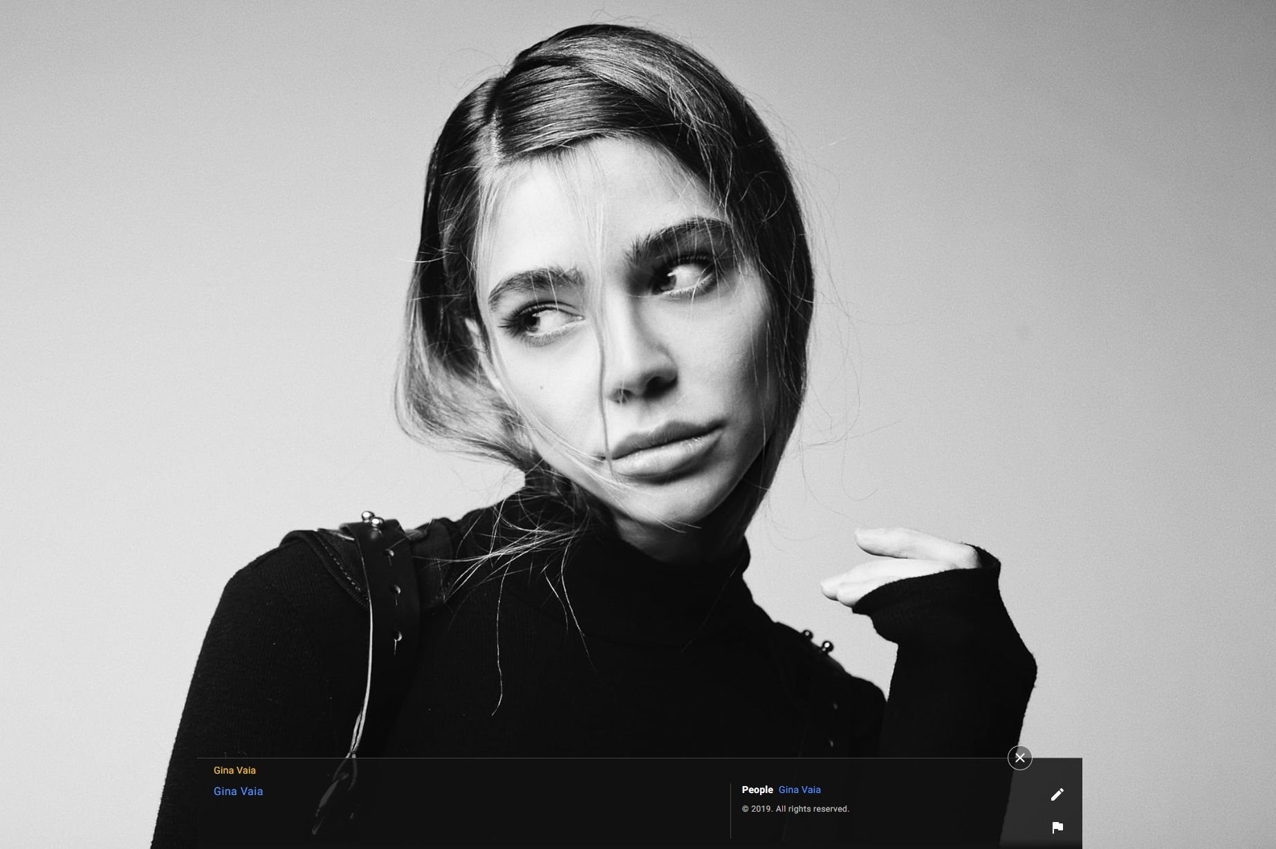 1845x1228, 201 Kb / ч/б, портрет, брови, Gina Vaia