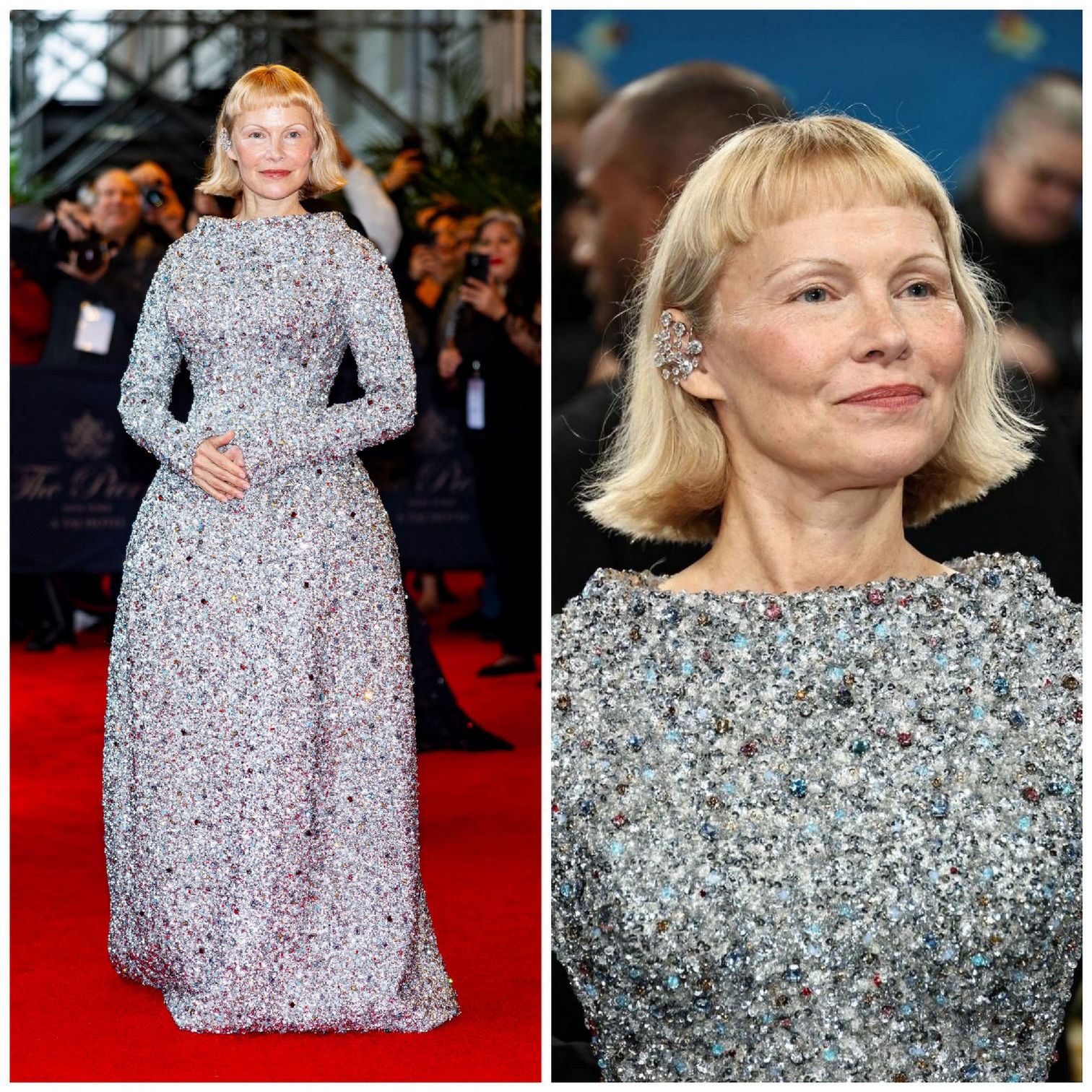 1512x1512, 606 Kb / Памела Андерсон, платье, брошка, красная, дорожка, папарацци, фотограф, фотоаппарат