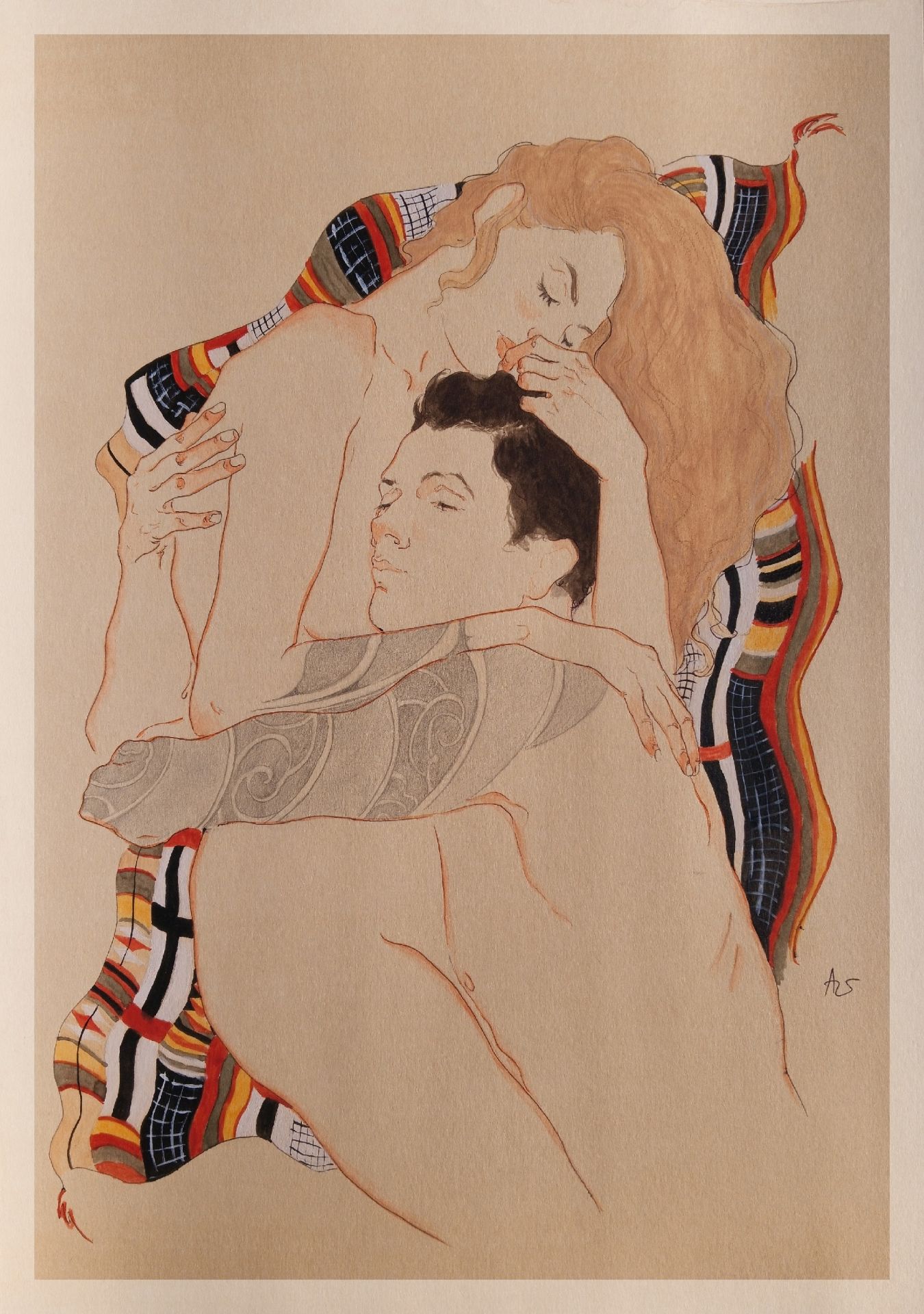 1350x1920, 378 Kb / Картина, любовники