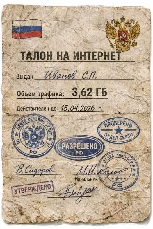 526x789, 98 Kb / Талон, интернет, движуха, Иванов, утверждено