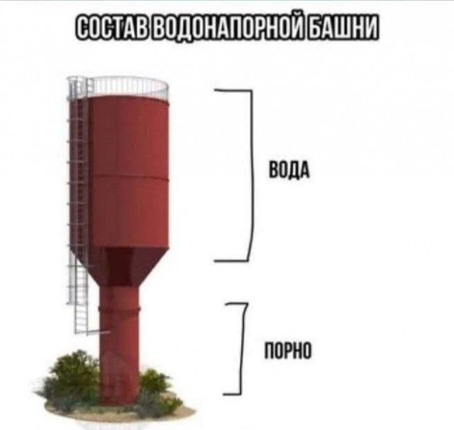 640x606, 26 Kb / Вода, порно, башня, водонапорная