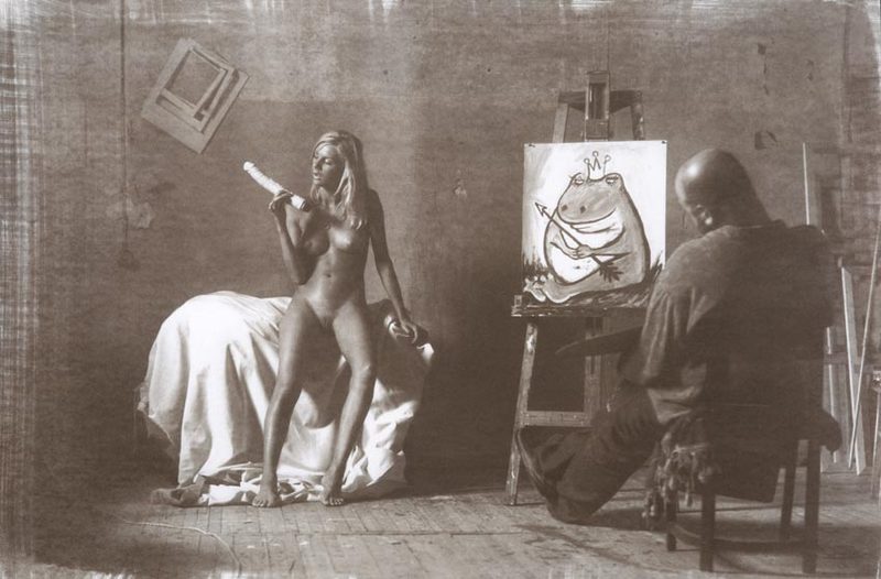 800x526, 65 Kb / холст, ч\б, художник, натура