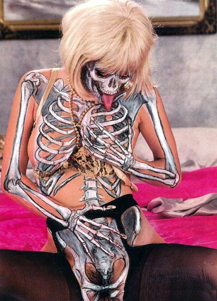 432x600, 71 Kb / бодиарт, скелет