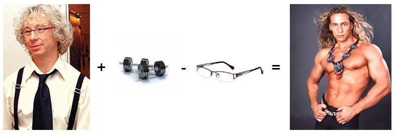 787x268, 36 Kb / укупник, гантели, очки, тарзан