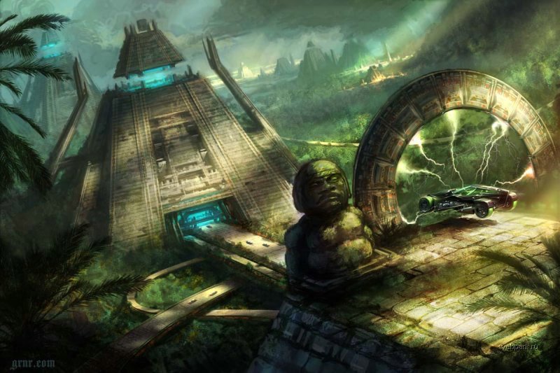 800x533, 96 Kb / рисунок, пирамида, машинка