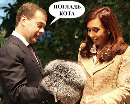 418x334, 82 Kb / погладь кота, медведев