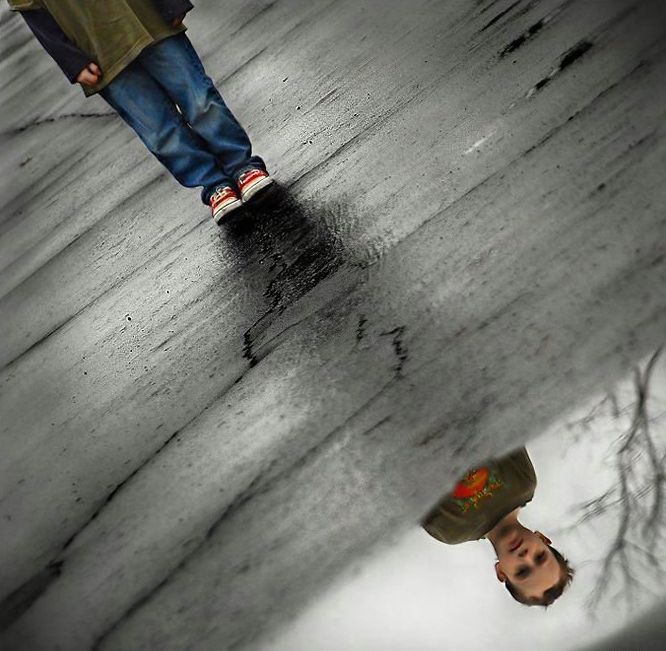 666x651, 69 Kb / лужа, отражение