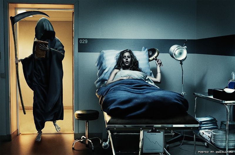 800x528, 97 Kb / смерть, сковорода, палата, кастрюля