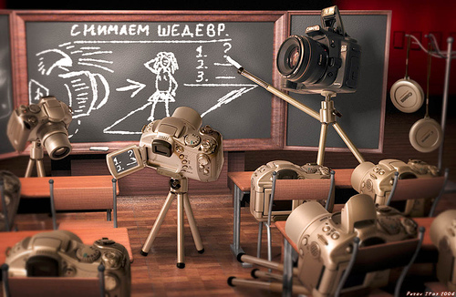 500x326, 114 Kb / фотоаппарат, доска, урок