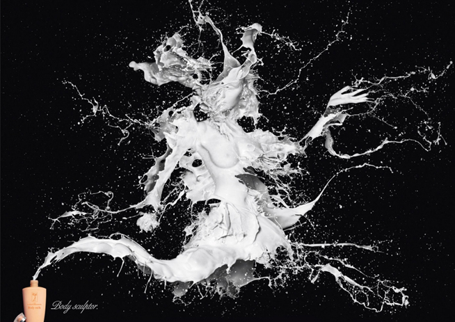 654x463, 245 Kb / реклама, body milk, брызги