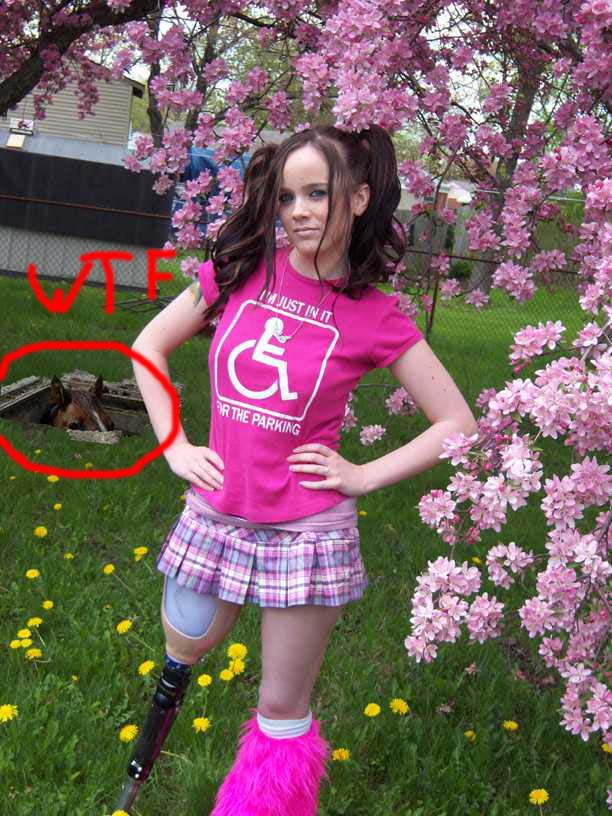 612x816, 128 Kb / wtf, инвалиды, лошадь