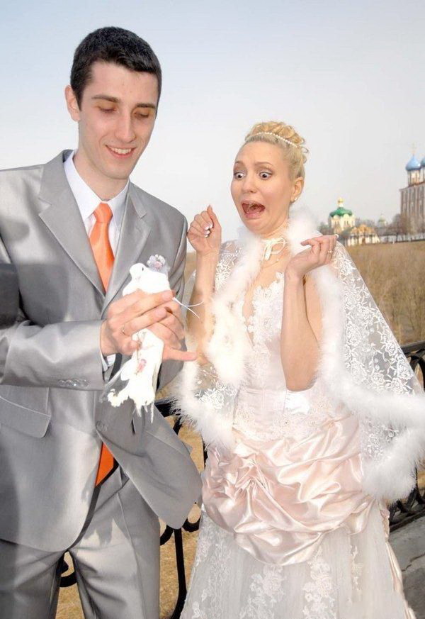 600x873, 99 Kb / свадьба, невеста, голубь, жених, церковь