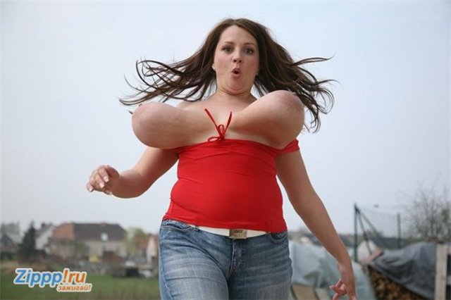 640x426, 36 Kb / сиськи, девушка, бег