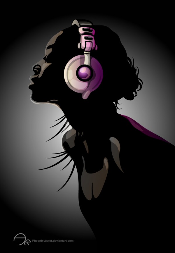 600x865, 40 Kb / девушка, наушники