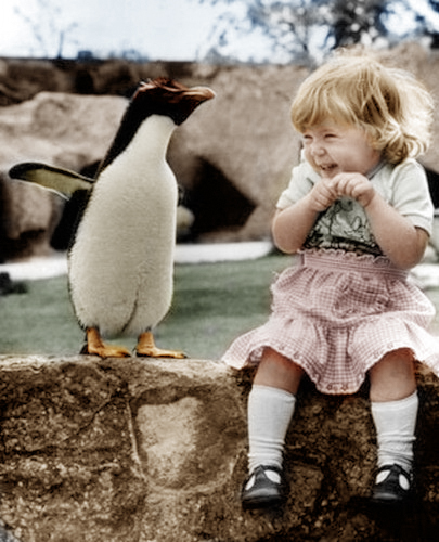 405x500, 146 Kb / пингвин, девочка