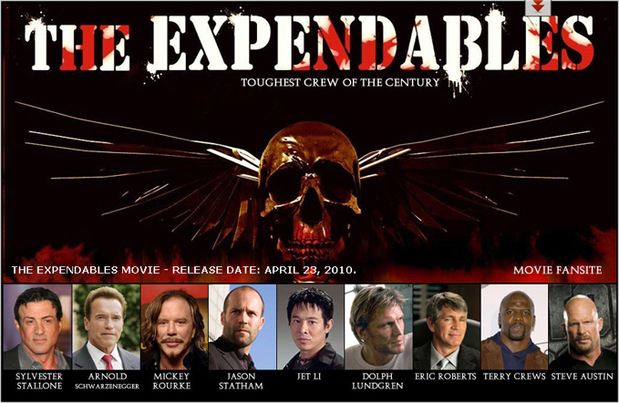 679x442, 267 Kb / Арнольд Шварценеггер, Сталлоне, Рурк, Лундгрен, Невозмутимые