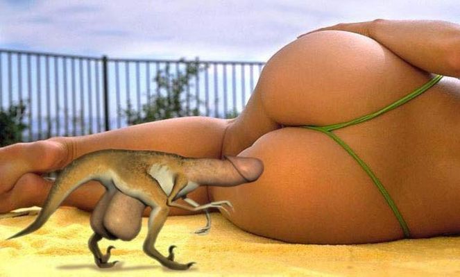 663x399, 39 Kb / членозавр, попа, член