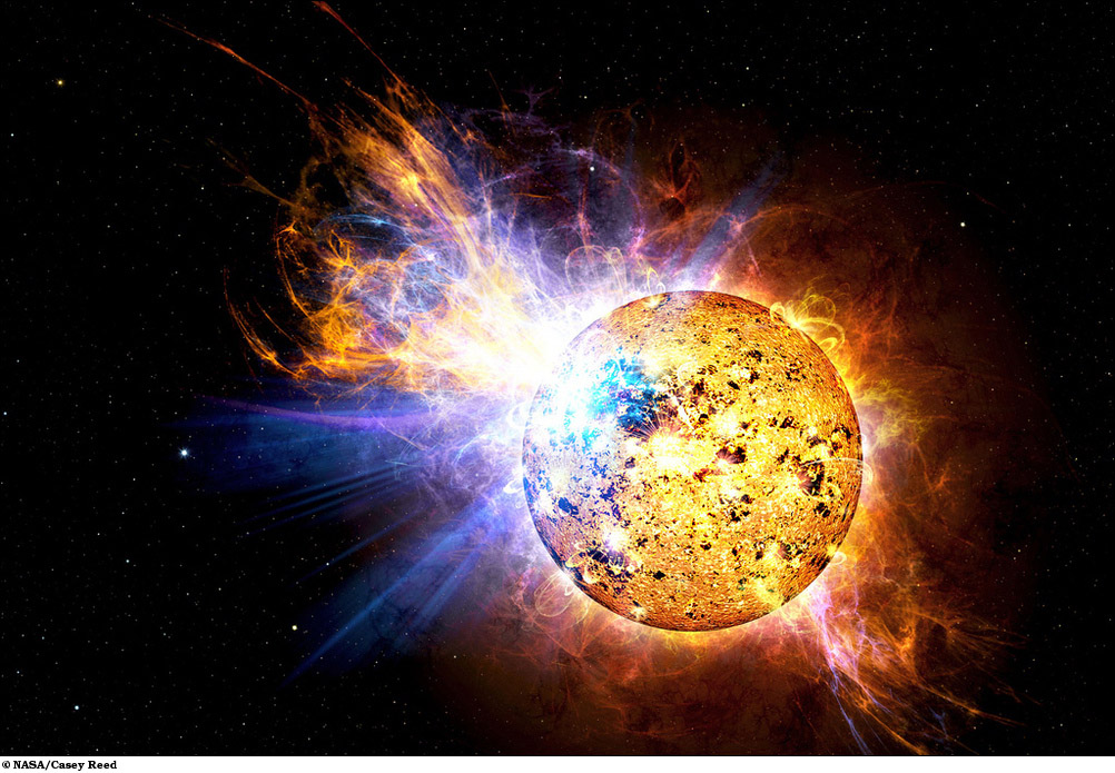 1002x695, 256 Kb / космос, солнце, звезда, вселенная