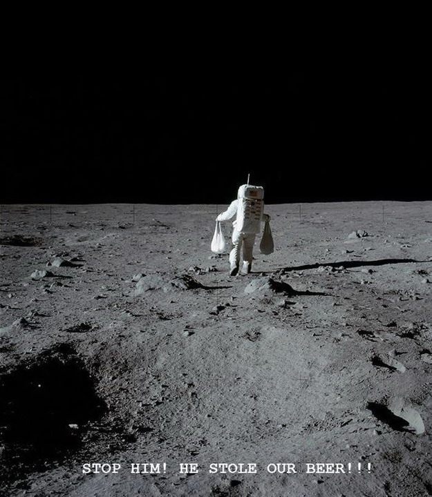 625x720, 122 Kb / луна, астронавт, вор, пиво