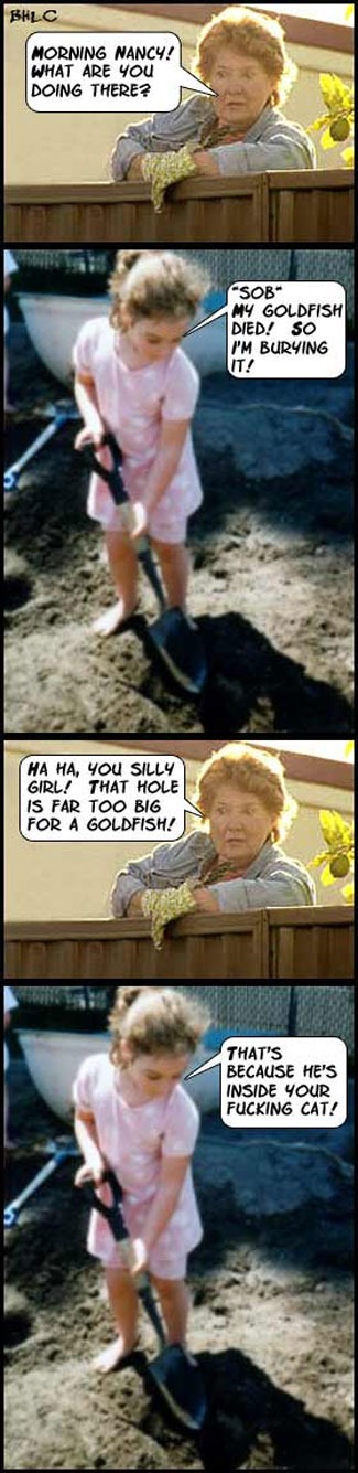 325x1335, 130 Kb / котэ, могила, девочка, лопата