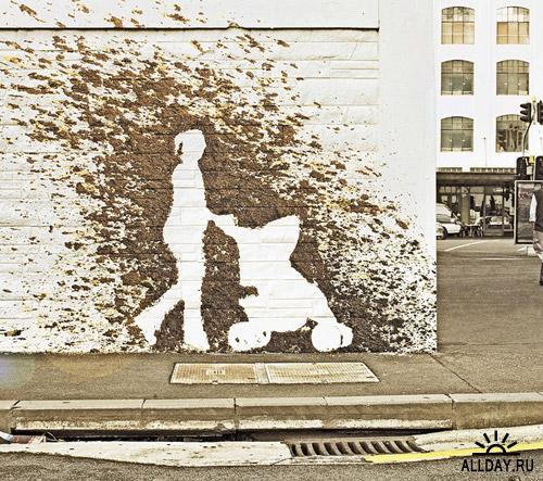 500x443, 71 Kb / коляска, мама, грязь, машина, брызги