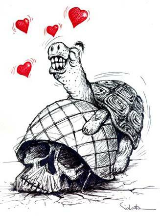 327x440, 30 Kb / череп, каска, черепаха, секс