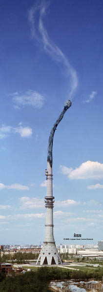 211x598, 10 Kb / башня, останкино, спичка