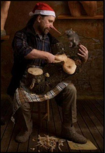 366x534, 47 Kb / буратино, полено, сиськи, крыса