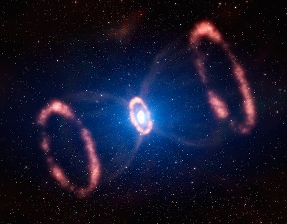 576x450, 42 Kb / космос, часы, сверхновая, звезда