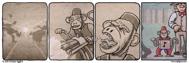 640x214, 33 Kb / комикс, обезьяна, шарманка