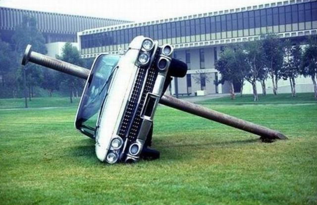 640x414, 82 Kb / машина, гвоздь