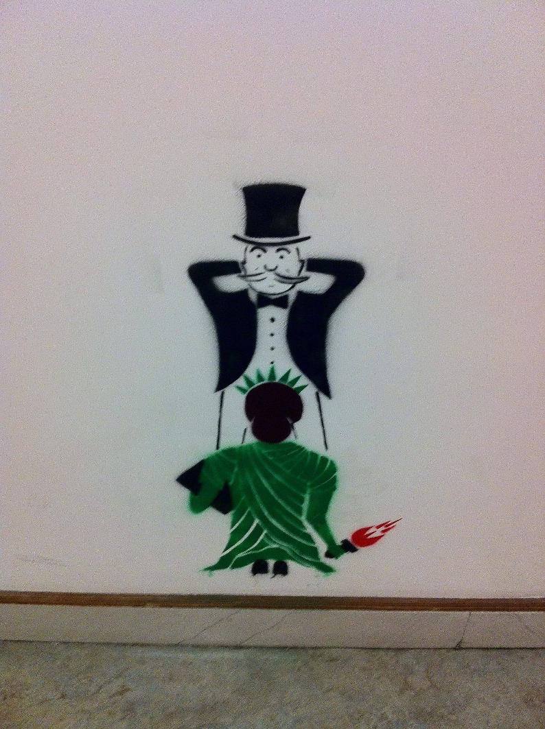 794x1063, 149 Kb / америка, монополия, статуя свободы, граффити