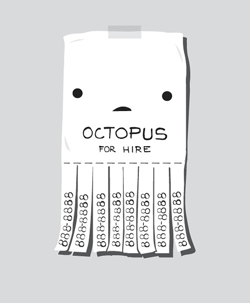 499x603, 98 Kb / осьминог, работа, объявление