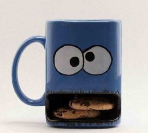 499x447, 39 Kb / кружка, печенье, глаза