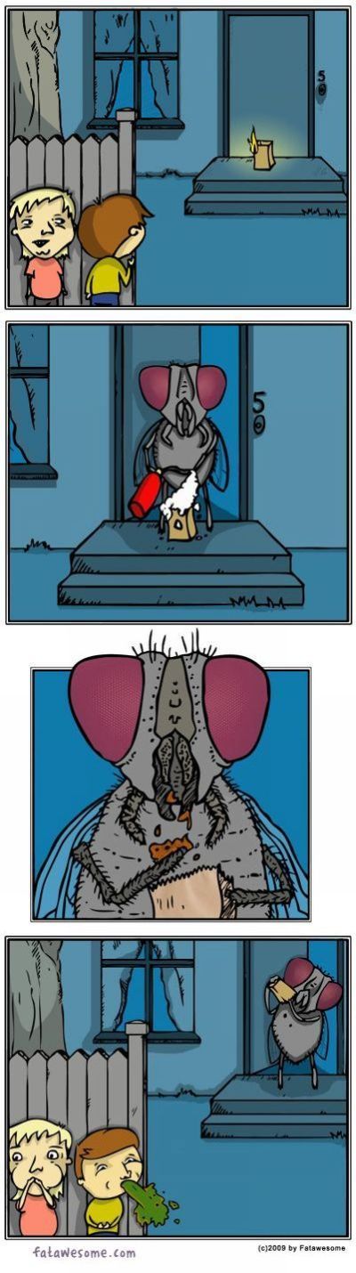 400x1430, 89 Kb / муха, крыльцо, дерьмо, комикс