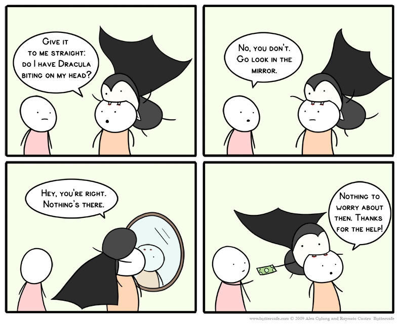 788x645, 207 Kb / дракула, вампир, комикс, зеркало