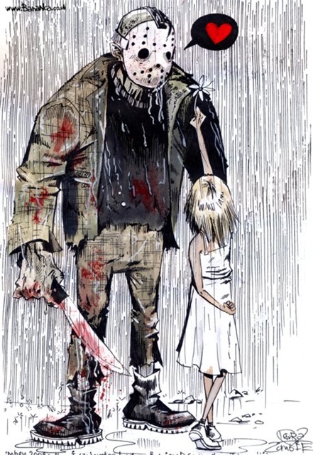 441x640, 95 Kb / Джейсон Вурхиз, маленькая девочка