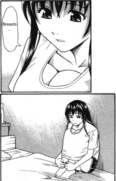 449x700, 114 Kb / сиськи, колени, аниме