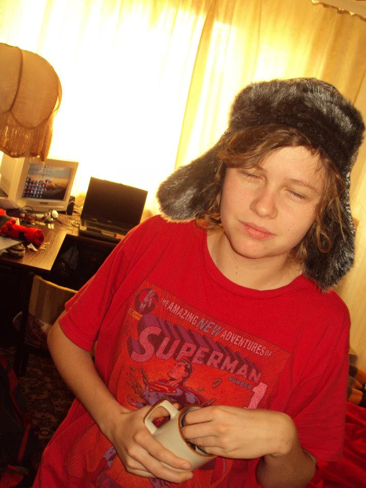 720x960, 87 Kb / Бельгийка, утро, шапка ушанка