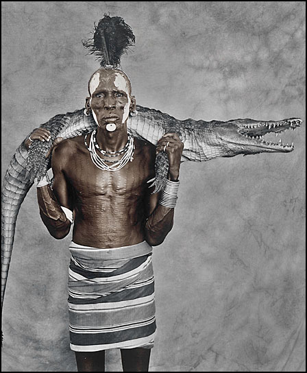 448x544, 66 Kb / воин, охотник, крокодил