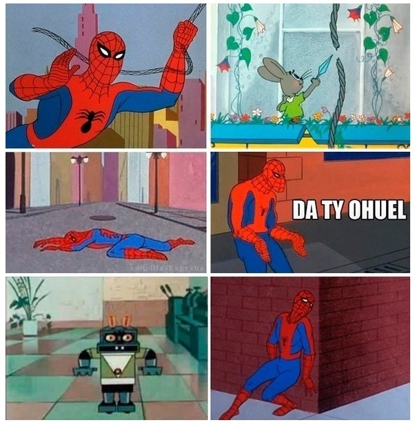 602x619, 122 Kb / ну погоди, заяц, человек-паук, веревка, ножницы