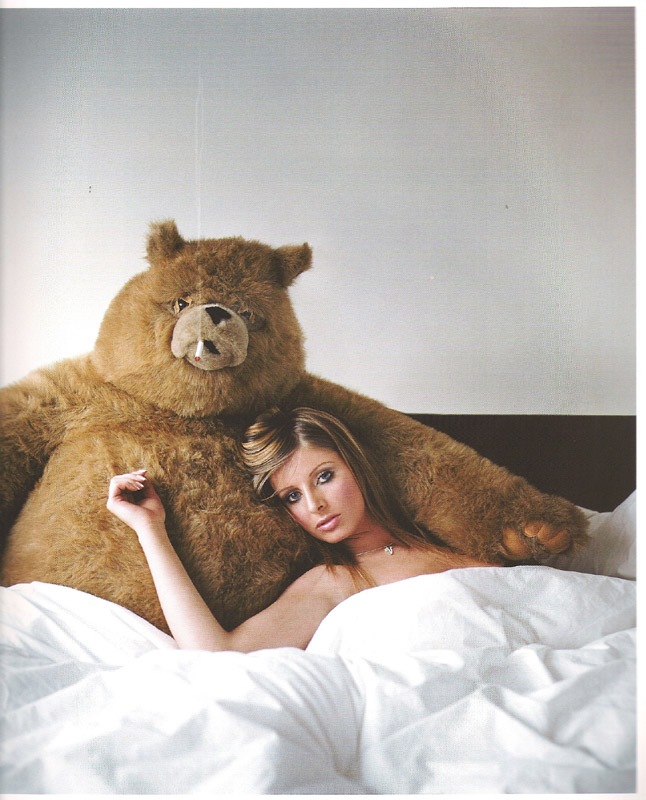 646x800, 132 Kb / женщина, медведь